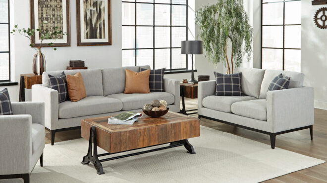 SOFA, LOVESEAT AND CHAIR